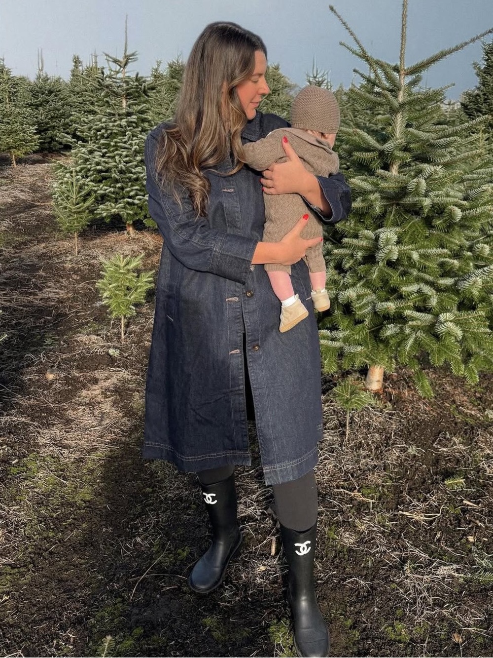 Old Navy 100% cotton denim trench